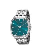 Ficha técnica e caractérísticas do produto Relógio Mondaine Feminino Quadrado Prata Verde 76626l0mvne1