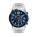 Relógio Orient Masculino Cronógrafo Mbssc123 D2sx Azul Aço