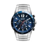 Ficha técnica e caractérísticas do produto Relógio Orient Masculino Cronógrafo Mbssc123 D2sx Azul Aço