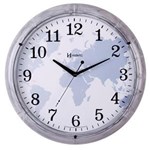 Ficha técnica e caractérísticas do produto Relógio Parede 40cm Silencioso Cinza Mármore Herweg 660068S