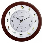 Ficha técnica e caractérísticas do produto Relógio Parede Canto Pássaros Brasileiros Herweg 6370-84
