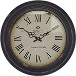 Ficha técnica e caractérísticas do produto Relógio Parede France Ferro Preto/Branco Oldway