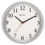 Ficha técnica e caractérísticas do produto Relógio Parede Herweg 660022 024 Cinza Silencioso Sem Tica Tac