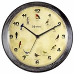 Ficha técnica e caractérísticas do produto Relógio Parede Herweg 6658 273 Canto Passaros Brasileiros