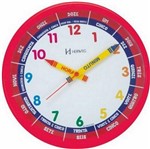 Ficha técnica e caractérísticas do produto Relógio Parede Herweg Educativo Infantil 6690 269 Vermelho
