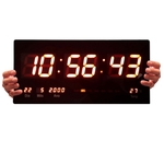 Ficha técnica e caractérísticas do produto Relógio Parede Led Digital Gigante 46cm C X 23cm