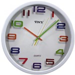 Ficha técnica e caractérísticas do produto Relógio Parede Redondo Quartz 30cm - Imporiente