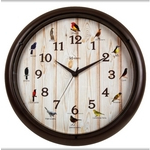 Ficha técnica e caractérísticas do produto Relógio Parede Sweep Canto Pássaros Brasileiros Herweg