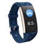 Relogio Pulseira Bracelete Inteligente Smartwatch M3 + Plus Android e Ios Azul