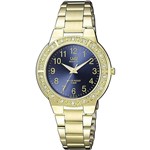 Ficha técnica e caractérísticas do produto Relógio QQ Feminino Ref: Q901j005y Fashion Dourado