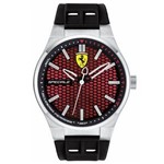 Relógio Scuderia Ferrari Masculino Borracha Preta - 830353