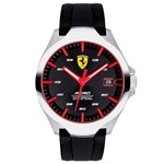 Relógio Scuderia Ferrari Masculino Borracha Preta - 830506
