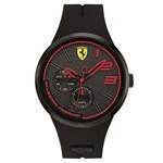 Relógio Scuderia Ferrari Masculino Borracha Preta - 830394