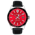 Relógio Scuderia Ferrari Masculino Couro Preto - 830489