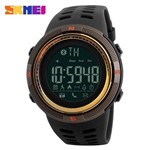 Relógio Skmei Modelo 1250 Smart Watch Bluetooth Pedômetro Calorias Masculino e Feminino Dourado