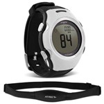 Relógio Smart Run Atrio Altius Monitor Cardíaco Preto e Branco com Cinta