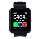 Ficha técnica e caractérísticas do produto Relógio Smart Watch Bluetooth U8Preto