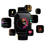 Ficha técnica e caractérísticas do produto J9 Relógio Inteligente Smart Watch Bluetooth Chip Android S7 Preto