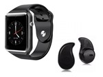 Ficha técnica e caractérísticas do produto Relógio Smartwatch A1 Inteligente Gear Chip Celular Touch + Mini Fone de Ouvido Bluetooth S530 Preto - Lx