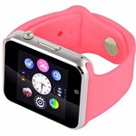 Relógio Smartwatch A1 Original Touch Bluetooth Gear Chip - Rosa