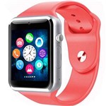 Ficha técnica e caractérísticas do produto Relógio Smartwatch A1 Original Touch Bluetooth Gear Chip - Rosa