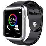 Ficha técnica e caractérísticas do produto Relógio Smartwatch A1 Touch Bluetooth Gear Chip Prata - Importado