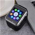 Relógio Smartwatch Android, Notificações Whatsapp, Bluetooth, Camera A1 Prata - Import