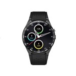 Relógio Smartwatch Bluetooth Kw88 Android 5.1 3G Chip Tela Amoled 400x400 Kingwear 4Gb Gps Preto