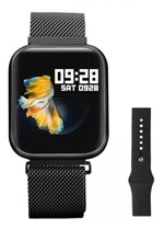 Ficha técnica e caractérísticas do produto Relógio Smartwatch P80 Touch Screen Monitor Cardíaco Pressão Arterial Sono Passos Android Ios (OC)
