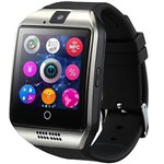 Ficha técnica e caractérísticas do produto Relógio Smartwatch Q18 Desbloqueado Chip Touch - Prata