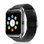 Ficha técnica e caractérísticas do produto Relógio Smartwatch Z60 Celular Inteligente Touch Bluetooth Chip Ligações Pedômetro Câmera (PRETO)