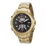 Ficha técnica e caractérísticas do produto Relógio Speedo Masculino Ref: 15008gpevds1 Anadigi Dourado