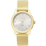 Relógio Technos Dourado Feminino Boutique 2035mkl/4k