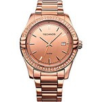 Ficha técnica e caractérísticas do produto Relógio Technos Feminino Social Crystal Rose Gold Caixa 4.7 - 2315HQ/4T