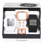 Ficha técnica e caractérísticas do produto Relógio Unissex Digital Champion CP40180X Preto/Branco - Troca Pulseira