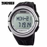 Ficha técnica e caractérísticas do produto Relógio Unissex Skmei Digital Pedômetro Esporte Preto Dg1058