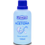Ficha técnica e caractérísticas do produto Removedor de Esmalte Farmax com Acetona 100 Ml