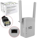 Ficha técnica e caractérísticas do produto Repetidor de Sinal Wireless Duas Antenas 300 Mbps KP-3006 - Generico