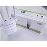 Ficha técnica e caractérísticas do produto Repetidor Wifi 4 Antenas Amplificador de Sinal 2800m Pixlink