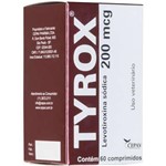 Ficha técnica e caractérísticas do produto Repositor Hormonal Tyrox 200 Mg - 60 Comprimidos - Cepav