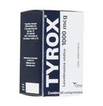 Ficha técnica e caractérísticas do produto Repositor Hormonal Tyrox Cepav 1000mcg - 60 Comprimidos