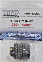Ficha técnica e caractérísticas do produto Resistencia Mega Banho 220V 7500W Pratimix CMB0275 - 06UN