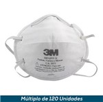 Ficha técnica e caractérísticas do produto Respirador Descartável 3M 8801 S/ Válvula PFF2