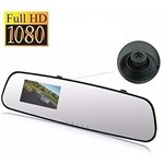 Ficha técnica e caractérísticas do produto Retrovisor Camera Filmadora Espelho Veicular Espia Gravacao 1080P FULL HD