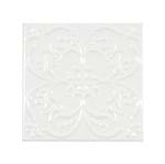 Ficha técnica e caractérísticas do produto Revestimento Decorativo Cerâmica Artsy Floral Branco 20,3x20,3cm Artens
