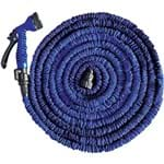 Ficha técnica e caractérísticas do produto Revolucionária Mangueira Expansível Até 15m , Com Gatilho De 7 Funções - Cor Azul - Flex-Hose