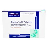 Ficha técnica e caractérísticas do produto Rilexine 600 Mg Caixa com 14 Comprimidos Antibiotico