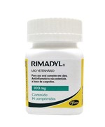 Ficha técnica e caractérísticas do produto Rimadyl 100mg Zoetis 14 Comp - Antinflamatório Cães