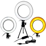 Ficha técnica e caractérísticas do produto Ring Light Led Selfie Maquiagem Tripé Celular Blogueira Foto