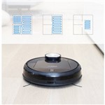 Robô Aspirador Pó R95 Wi-Fi e SMART NAVI 5 em 1 - Varre,Aspira,Esfrega e Passa Seco ou Úmido. Cinza